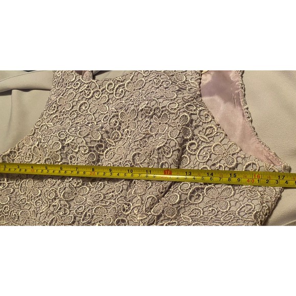 Vintage Celine New York Lilac Long Formal Evening Gown Dress Junior Sz 7/8 Lined - Picture 11 of 12